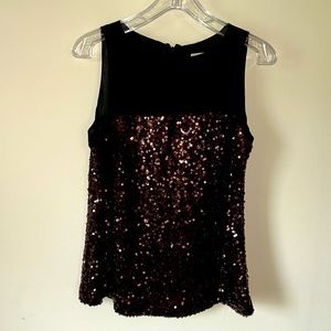 Michael Kors sleeveless sequin shirt